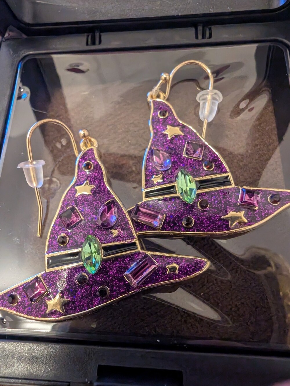Halloween Witch Earrings New In Case